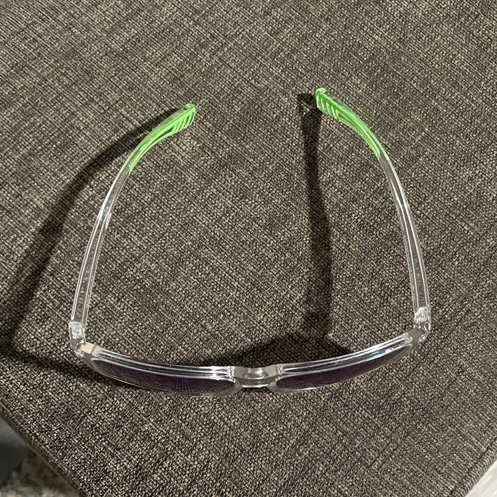Body Glove Transparent Sunglasses with Green Accents